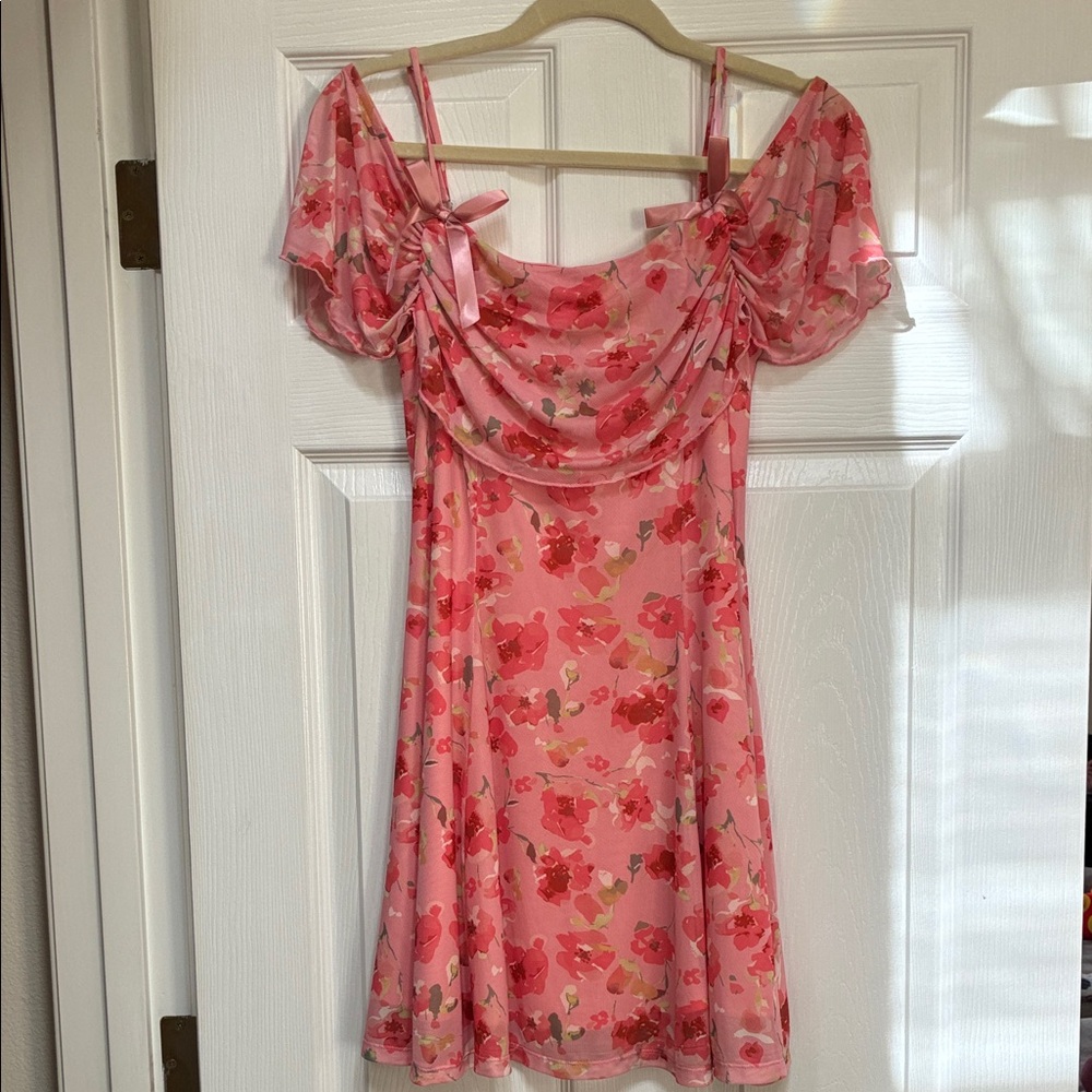 Floral Pink Dress - Picture 2 of 4